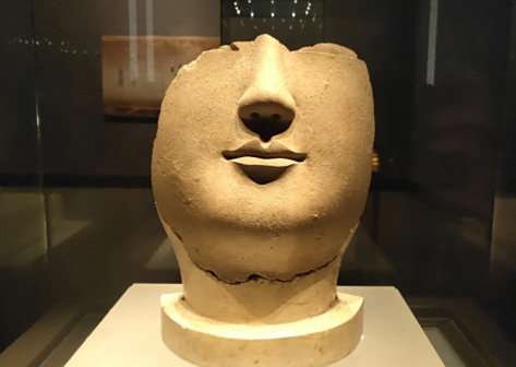 洛阳博物馆馆藏：北魏泥塑人面像